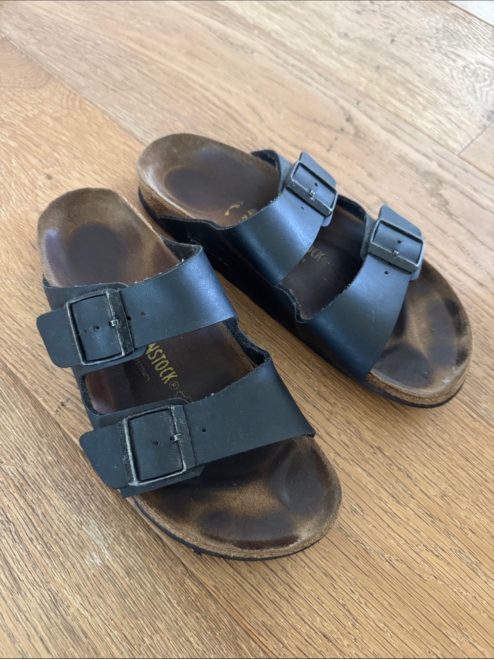 Birkenstock Black Arizona Double Strap Sandals